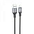 Usb-cable iPhone 5 HOCO X86 2.4A 1m (круглий) Black