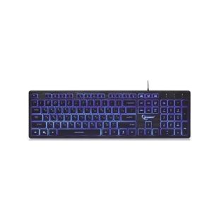 Клавиатура проводная Gembird KB-UML3-01-UA (USB,3-х цветная подсветка клавиш) Black