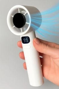 Вентилятор ручной M11 (LED, индикатор заряда, Type-C)