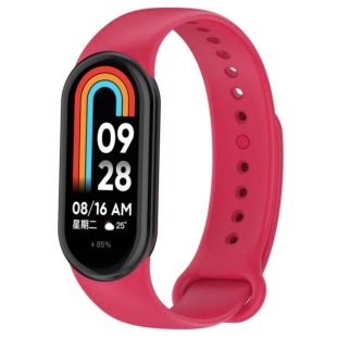 Ремешок на браслет фитнес Xiaomi mi band 8/9/10 Crimson