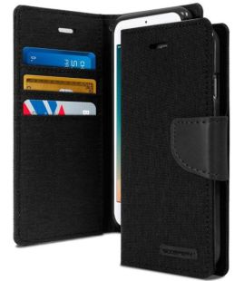 Flip Cover for Huawei Y3C Goospery Canvas Diary Black "Акційна ціна"