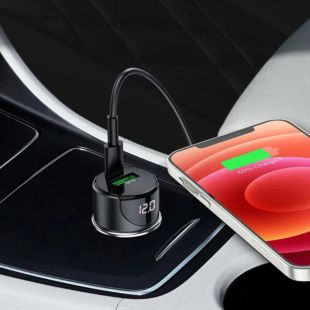 АЗП-USB HOCO Z42 PD+QC3 20W (1 Type-C/1 Usb) Black