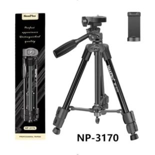 Штатив NeePho NP-3170 (не знімний майданчик+тримач/40-105см) Black