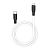 Cable Type-C/iPhone 5 HOCO X21 Plus 1m (круглый) Black/white
