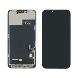LCD iPhone 13 с чёрным тачскрином + дисплейная рамка GX-AMOLED (M) 