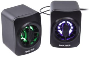 Акустика Maxxter CSP-U005RGB 2.0 (6 Bт) (подсветка) Black