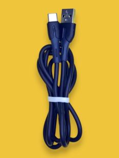 Usb-cable Type-C 4you Taho (2.4A, Silicon, черный) (от10шт - 10%)