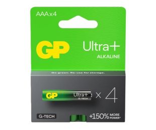 Батарейка GP 24AUPETA21-2GSB4 Ultra Plus Alkaline LR03, AAA (4 в блистере, 40 в упаковке)