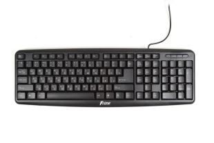 Клавиатура проводная Frime FKBS-002 USB RUS/UKR Black