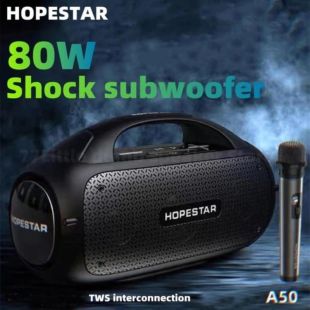 Портативна колонка HOPESTAR A50 80W Black