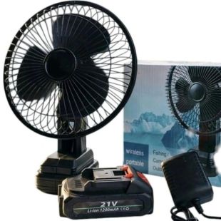 Вентилятор настольный LITHIUM BATTERY FAN LD-8 (АКБ, 2 скорости)