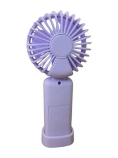 Вентилятор ручной LED DIGITAL FAN LY-2001 (подставка для телефона, 3 режима) Violet