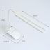 LED настольная USB лампа гибкая, двойная, 1 аккумулятор + прищепкой белая (М) - Цена Недели!
