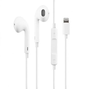 Гарнитура DENMEN DR10 (lightning, микрофон) White
