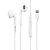Гарнитура DENMEN DR10 (lightning, микрофон) White