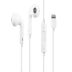 Гарнитура DENMEN DR10 (lightning, микрофон) White