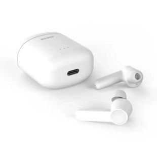 Bluetooth-гарнитура Bassf FlyBuds VR-510 (+кейс для зарядки и хранения) White