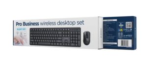 Бездротовий комплект Gembird KBS-WMS-01-CYRL (USB, мультимедійний) Black