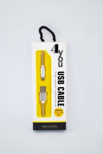 Usb-cable Micro USB 4you Bagmati (2000mah, метал, стальной)