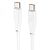 Cable Type-C/Type-C HOCO X93 60W 1m (круглый) White