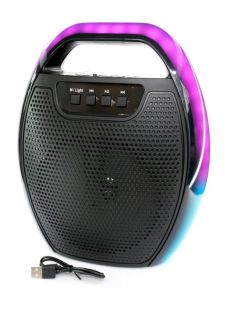 Портативна колонка ESS-209A (USB+SD+Bluetooth+FM+дисплей+1-динамік) Black