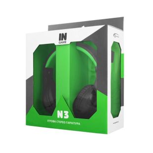 Наушники Gemix N3 (микрофон, мониторы) Black/green