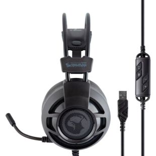 Гарнитура MARVO HG9018 (микрофон, мониторы,LED) Black