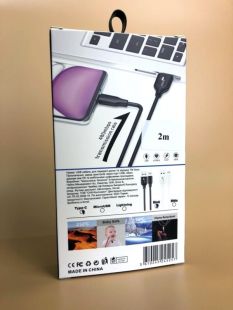 Usb-cable Type-C 4you Dnister black (3A, Silicon Perfect, 2m) Новая упаковка!