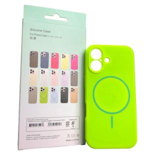 Чохол iPhone 17/18 Silicon BEATS with MagSafe №13 Neon green