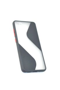 Чохол Realme 6 Silicon Wave Black / red