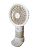 Вентилятор ручной MINI FAN SD-300 (подставка, 3 режима) Light beige