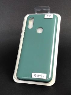 Чехол Xiaomi Redmi 7 Silicon Original Full №17 dark green (4you) "Акционная цена"