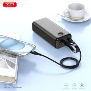Power Bank 30000mAh XO PR240 USB-C 20W/USB-A 22.5W Black
