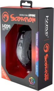 Мышь проводная MARVO M209 (игровая, Led) Black