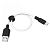 Usb-cable Micro USB HOCO X21 Plus Silicone 2.4A 0.25m (круглий) Black / white