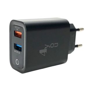 CЗУ 4you A44 (total 28W(10+18), 5A(2+3), Fast Charger QC 3.0, 2USB) black
