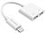 Перехідник AUDIO Borofone BV11 Lightning - Lightning Power + Lightning Audio White