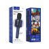 Микрофон-караоке беспроводной HOCO L24 "Shine" (Bluetooth 5.0, USB слот, 1-динамик) Blue