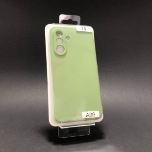 Чехол Samsung A36 Silicon Original FULL №15 Green (4you)