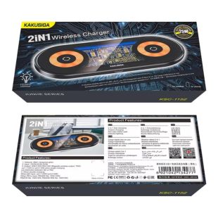 Беспроводное зарядное Kakusiga KSC-1152 2in1 Fast Black