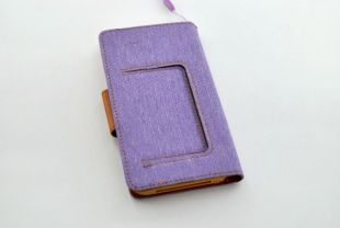 Чехол-книжка 4you Canvas 4"- 4,4" violet/brown универсальная ТОП Продаж! "Акционная цена"