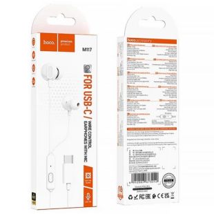 Гарнитура HOCO M117 Type-C White