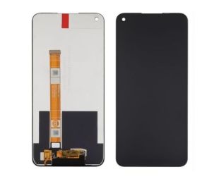 LCD Oppo A53/A32 (2020) с чёрным тачскрином Service Pack (М)