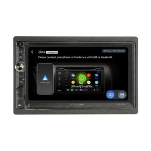 Автомагнітола CYCLONE MP-7086A v3 (Bluetooth, USB, SD, дисплей 7*, 2DIN, +пульт, mp5, 12 міс гарант)