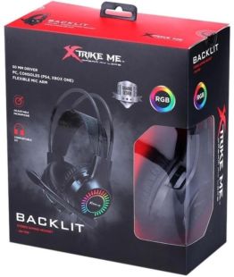 Гарнітура XTRIKE ME GH-709 (мікрофон, монітори, LED) Black