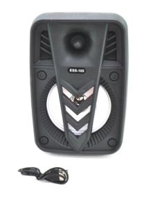 Портативная колонка ESS-105 (USB+SD+Bluetooth+FM+адаптер от сети+1-динамик) Black