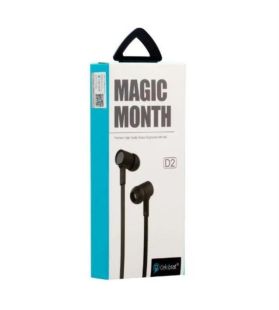 Наушники Celebrat D2 (микрофон, плоский шнур) Black