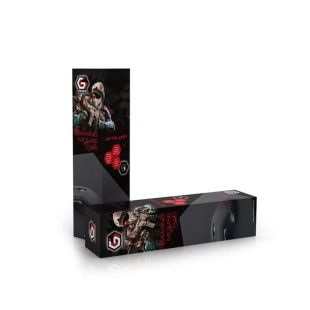 Килимок Gembird MP-GAME-M (в коробці) чорний (тканинний, прогумований) (250*350мм)