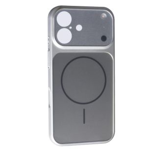 Чехол iPhone 15 Silicon IPHONE 17 STYLE with MagSafe Silver