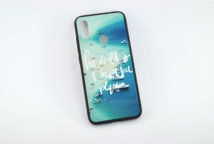 Чехол Xiaomi Redmi 7 Silicon Glass Print (M4) "Акционная цена"